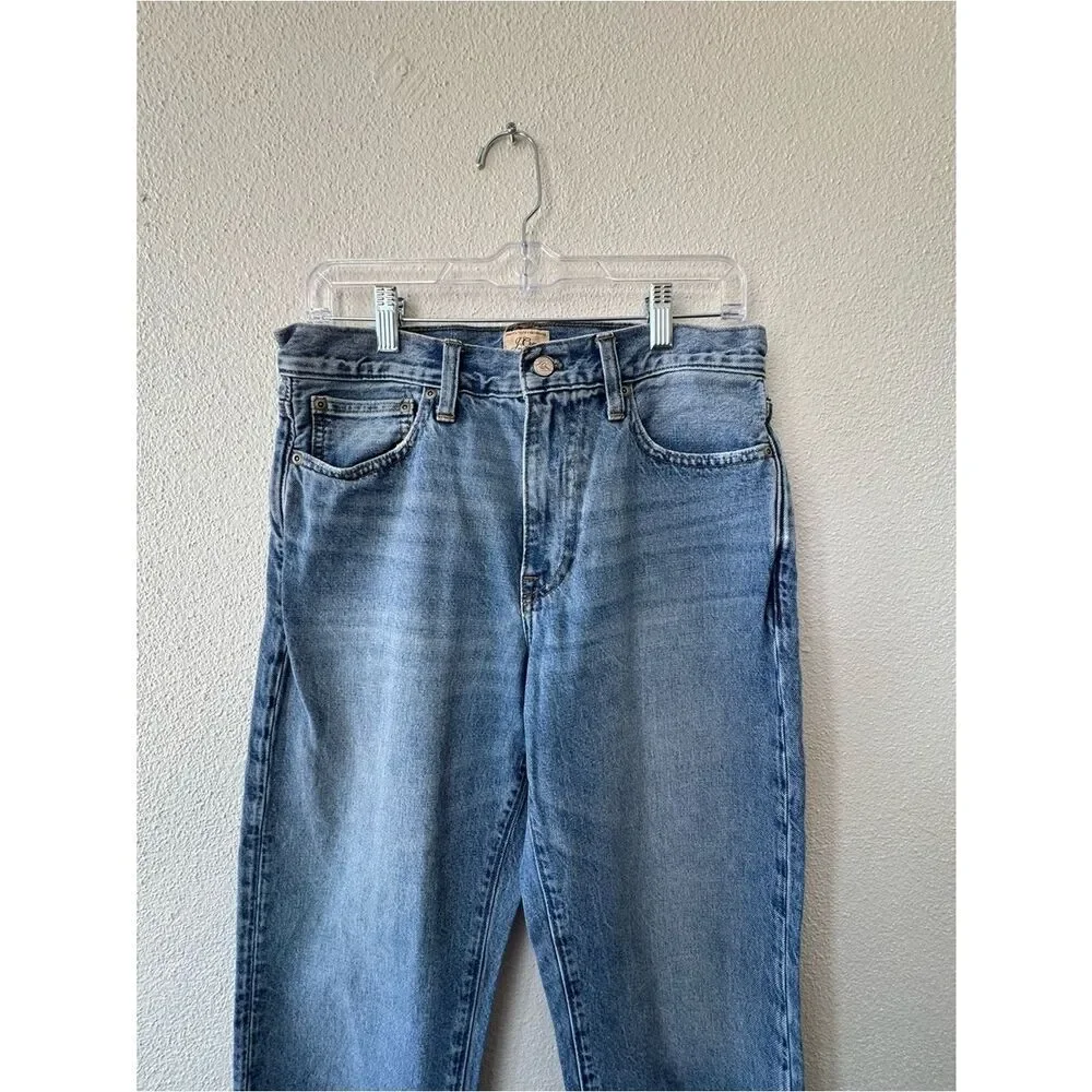 J Crew Classic Relaxed 100% Cotton Blue Denim Jeans SZ 29